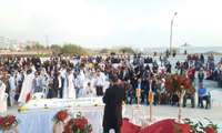 مراسم ازدواج آسان ۲۵ زوج جوان در کنگان