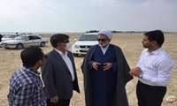 بازدید مشترک فرماندار و نماینده جنوب استان بوشهر در مجلس شورای اسلامی از عملیات اجرایی خط انتقال 400 و مکان آب شیرین کن شهر بنک 