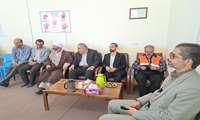 بازدید مسئولین شهرستان کنگان از ستاد اسکان فرهنگیان