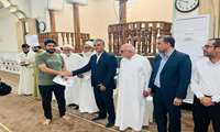 حضور فرماندار کنگان در مراسم تجلیل از فعالان مذهبی اهل سنت