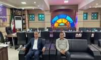 نشست غلامحسین زیبا فرماندار شهرستان کنگان با مدیرکل امور مالیاتی استان بوشهر ورییس امور مالیاتی شهرستان کنگان  