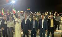 حضور فرماندار کنگان در تجمعات شبانه مردمی کنگان و بازدید از مواکب پارک مرجان و تأکید بر وحدت ملی و خدمات‌رسانی پایدار 