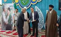 تکریم پدران شهدا در آیینی معنوی همزمان با میلاد حضرت امیرالمؤمنین(ع) در کنگان