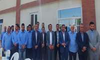 تجلیل فرماندار کنگان از کارگران شرکت اکسیر صنعت در هفته کار و کارگر